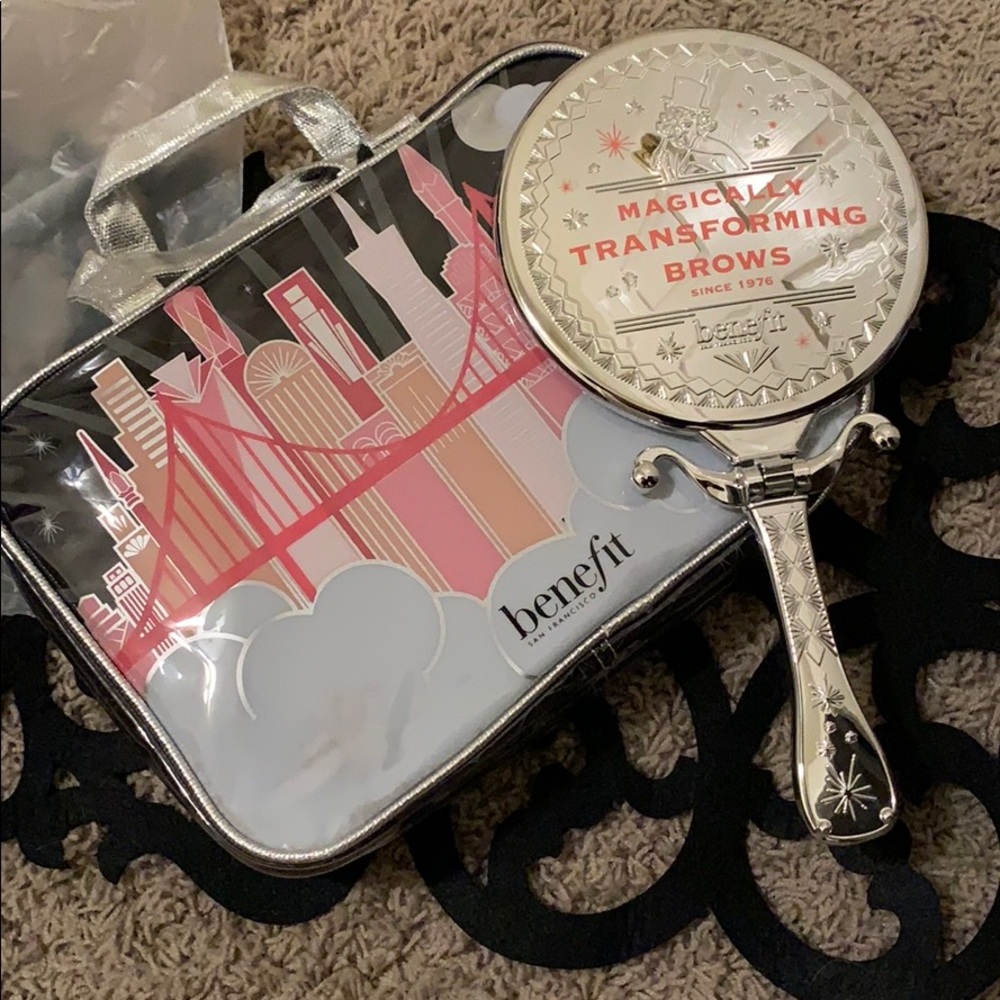 Cosmetic bag and limited edition mirror